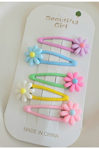 GÜLPEŞE Set of 5 Children's Buckle, Snap Buckle, Daisy Buckle