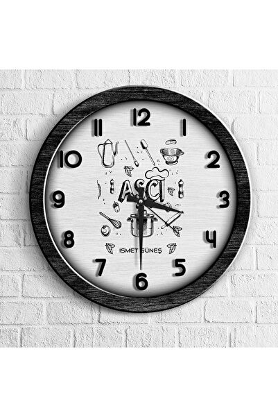 Bk Gift Kişiye Özel Mesleki Aşçı Ahşap Duvar Saati - 2