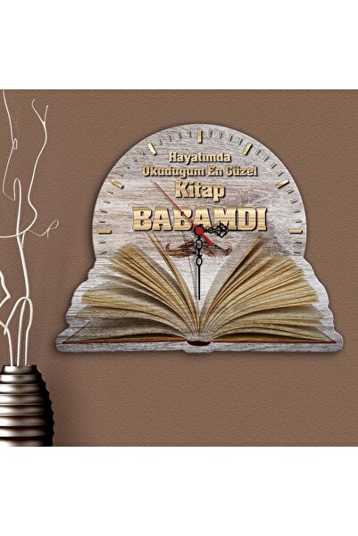 Bk Gift Kişiye Özel Hayatımda Okuduğum En Güzel Kitap Babamdı Tasarımlı Dekor...