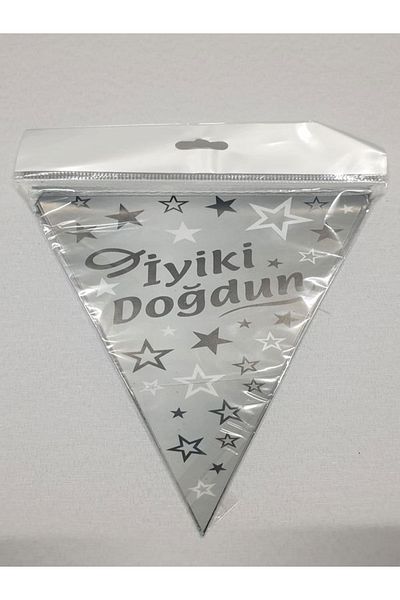 Aşkın Parti Evi غاسل مثلث من الفضة مع عيد ميلاد سعيد