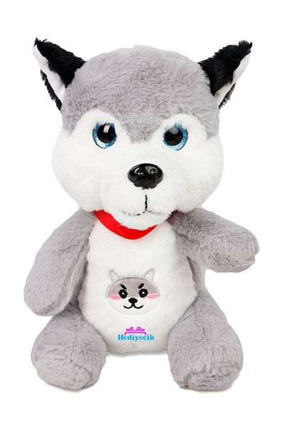 hediyecik 25 Cm Cute Plush Husky Toy Dog