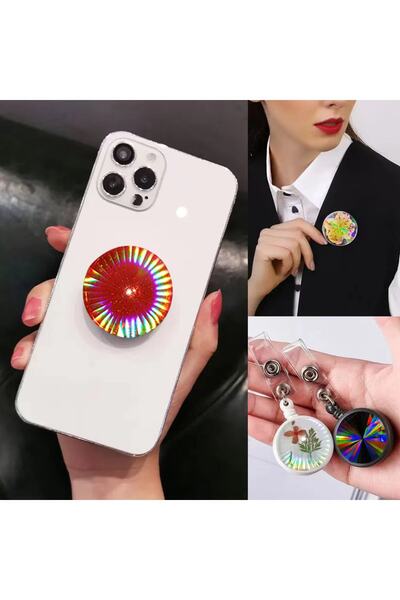Getshop Alışveriş Pazarı Epoksi Çoklu Hologram Telefon Tutacağı Silikon Kalıbı GT-9496
