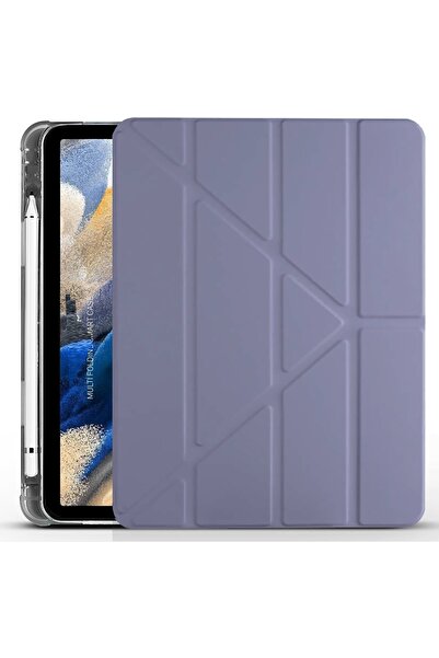 m.tk moveteck Huawei Matepad Se 10.4 Kılıf Kalem Bölmeli Trifolding Yatay Dikey Standlı Smart With Pen Darbe Emici