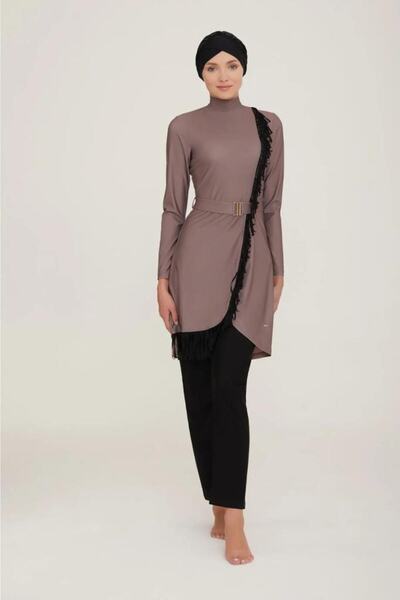 Adasea Charlie 4443 Mink Full Size Design Hijab Swimsuit