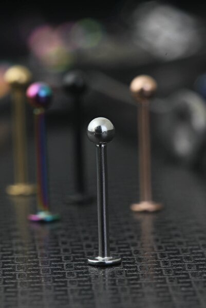 depozoom Cerrahi Çelik Dudak Piercing 12 Mm