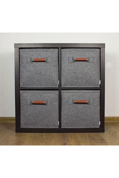 tAAlu 1Pc Felt, Leather Handle Cabinet Organizer