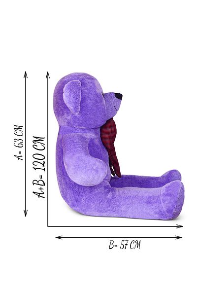Canestar 120 Cm Big Teddy Bear with Bow Tie - 100% Domestic