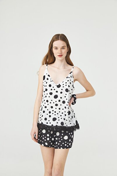 ENNA MODA New Season Strap Nightgown Top and Shorts Set, Summer Pajama Set, Dowry Pajama Set