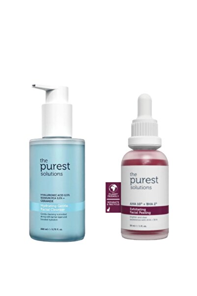 The Purest Solutions Bariyer Onarıcı Temizleme ve aha & Bha Canlandırıcı bakı...