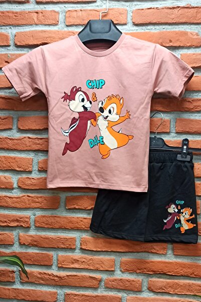 endudu طقم شورت صيفي كبير الحجم مطبوع عليه سنجاب للموسم الجديد للجنسين