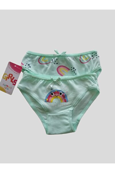 elmas kids Дівчачі бавовняні трусики з малюнком, 2 шт.