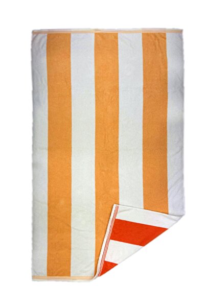 Lady Home Özdilek 100% βαμβακερή πετσέτα μπάνιου-παραλίας πορτοκαλί 90 x 175