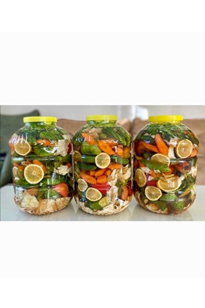 ÇEÇEN HOME Çok Amaçlı Bidon 5 Litre 2 Adet Turşu Ve Peynir Pet Kavanoz