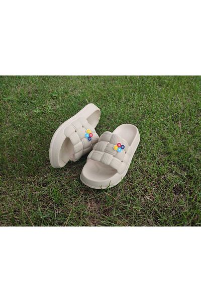 Calx 1210 Heeled Women's Slippers - Camel