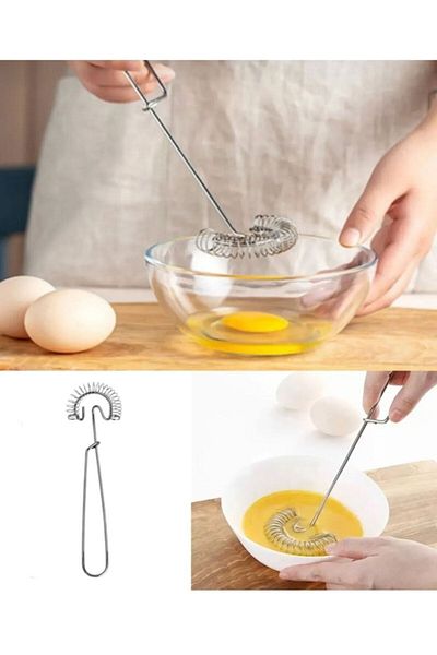 TRUSTMODA Ultra Practical Spiral Whisk, Sauce Egg Whisk, Spiral Omelette Whisk