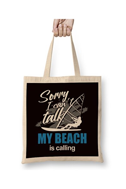 Baskı Dükkanı Plajă Windsurf Ocean Wave Windsurfer Sailboarding Surfing Geant...