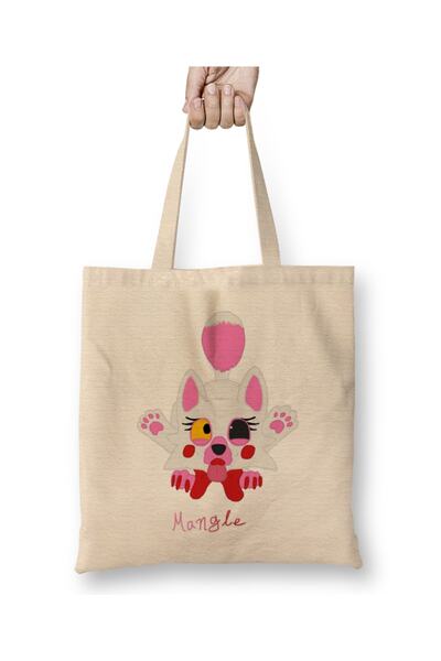 Baskı Dükkanı Lil' Mangle Fnaf Video Games Tkanina Torba Duga Sa ručkom