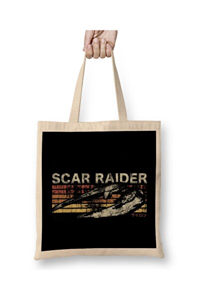 Baskı Dükkanı Retro Scar Raider tkanina Torba duga Sa ručkom