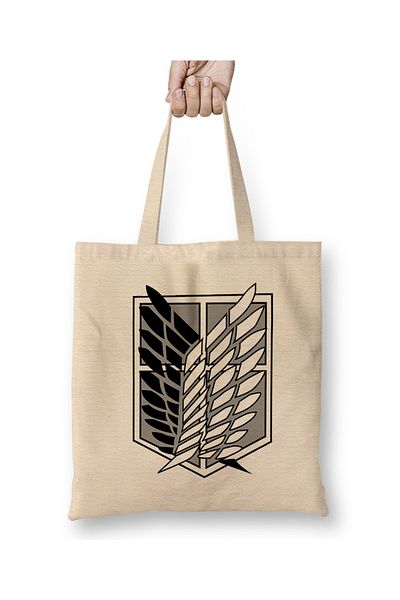 Baskı Dükkanı Attack On Titan Military Scouting Legion Classic Attack On Titan S Geantă din pânză cu mâner lung
