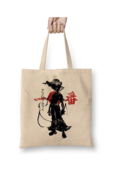 Baskı Dükkanı Crimson afro tkanina Torba duga Sa ručkom