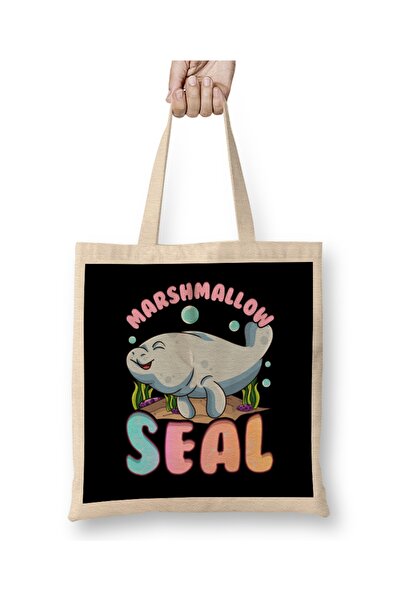 Baskı Dükkanı Кавії, милі та кумедні ламантини, морська грифка, сумка з довгою ручкою