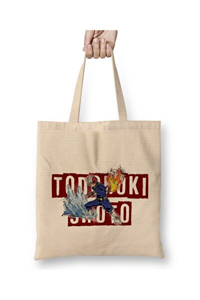 Baskı Dükkanı Todoroki Shoto My Hero Academia odeća Torba duga Sa ručkom