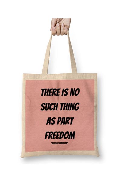 Baskı Dükkanı Nelson Mandela Quotes Art Gift - Vintage ρετρό στυλ υφασμάτινη τσάντα με μακριά λαβή