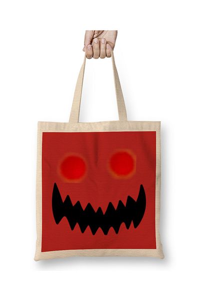 Baskı Dükkanı Halloween 01 Geantă din pânză cu mâner lung
