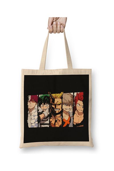 Baskı Dükkanı Boku No Hero Academia Izuku Midoriya 02 υφασμάτινη τσάντα μακριά λαβή