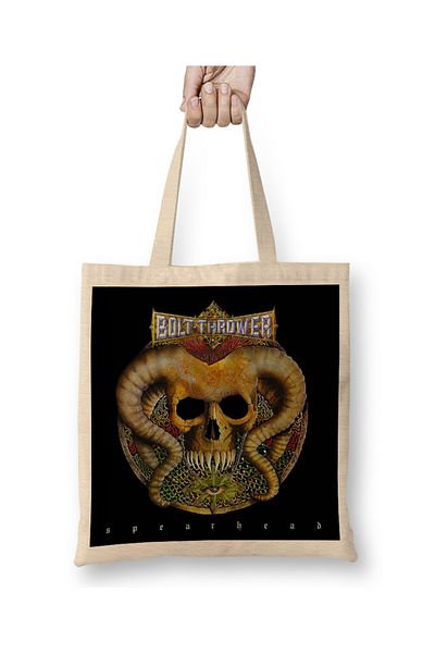 Baskı Dükkanı Λογότυπο Bolt Thrower 08 υφασμάτινη τσάντα με μακριά λαβή