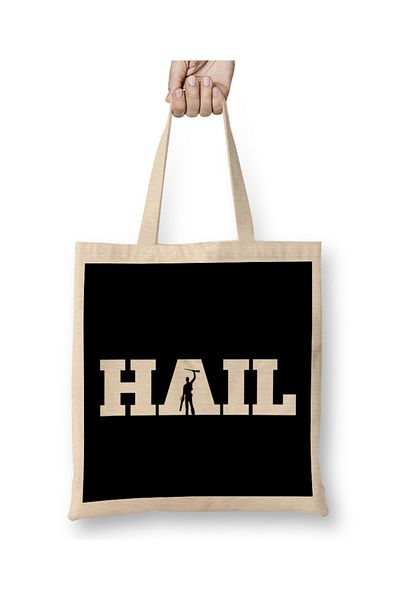 Baskı Dükkanı Υφασμάτινη τσάντα Hail Evil Dead Ash Silhouette με μακριά λαβή