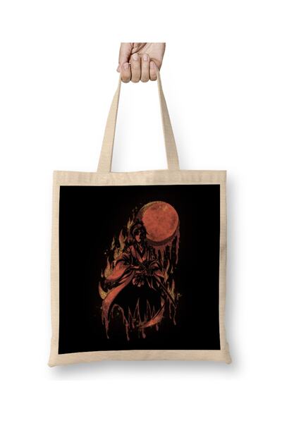 Baskı Dükkanı Kimetsu No Yaiba The First Demon Slayer Tote Bag Long Handle