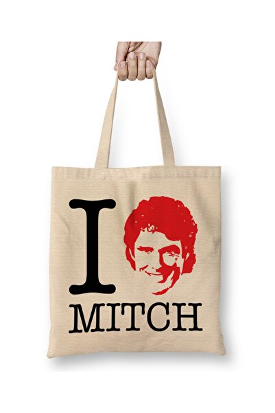 Baskı Dükkanı I Heart Mitch Baywatch David Hasselhoff majica Torba duga Sa ru...