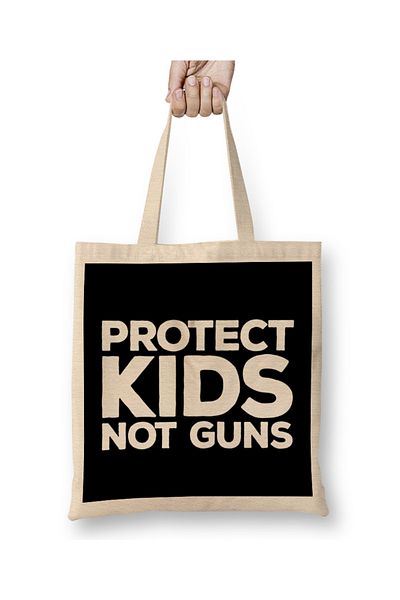Baskı Dükkanı Gun Reform Protect Kids Not Guns υφασμάτινη τσάντα με μακριά λαβή