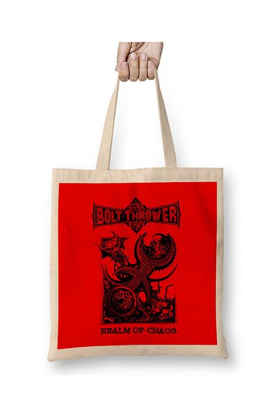 Baskı Dükkanı Λογότυπο Bolt Thrower 06 υφασμάτινη τσάντα με μακριά λαβή