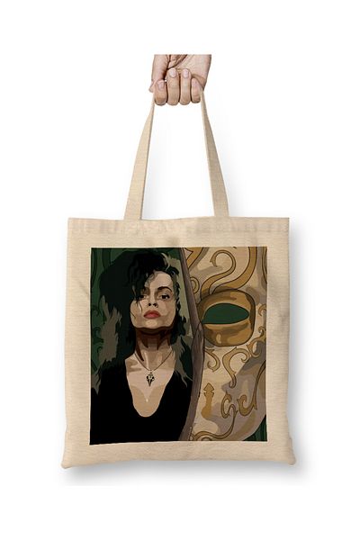 Baskı Dükkanı Bellatrix Lestrange 02 υφασμάτινη τσάντα με μακριά λαβή