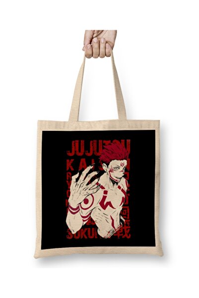 Baskı Dükkanı Jujutsu Kaisen Sukuna 2022 Anime odeća Torba dugačka Sa ručkom