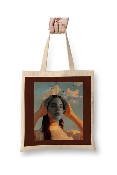Baskı Dükkanı Lana Del Rey tkanina Torba duga Sa ručkom
