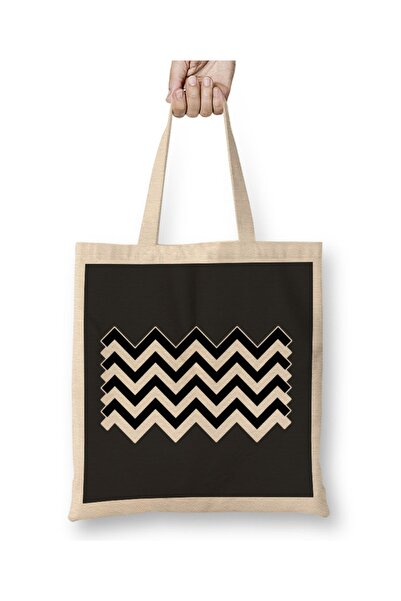 Baskı Dükkanı Twin Peaks Black Lodge Crvena soba Tkanina Torba Duga Sa ručkom