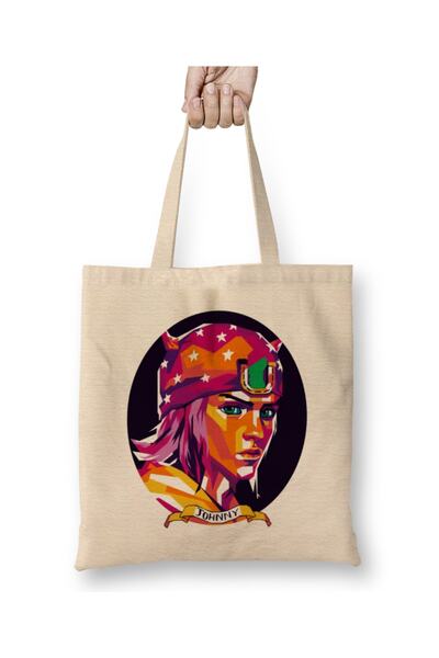 Baskı Dükkanı Johnny Joestar tkanina Torba duga Sa ručkom
