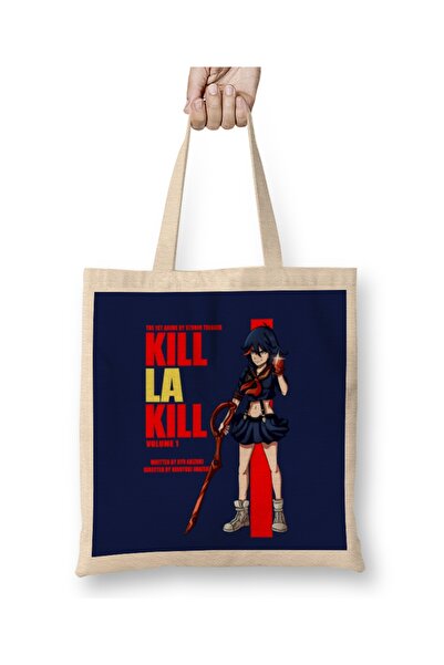 Baskı Dükkanı Kill La Kill Kill Prekrivači Tkanina Torba Dugačka Sa ručkom