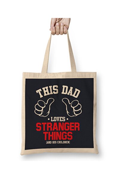Baskı Dükkanı Ovaj tata voli Stranger Things i njegova deca, torba za nošenje...