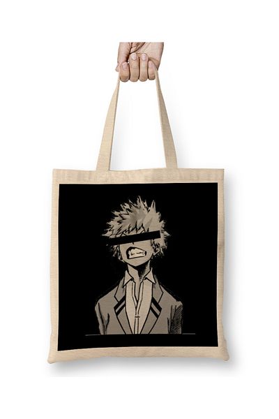 Baskı Dükkanı Υφασμάτινη τσάντα My Hero Academia Bakugou Katsuki με μακριά λαβή
