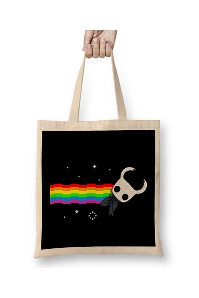 Baskı Dükkanı Υφασμάτινη τσάντα Nyan Cat Hollow Knight με μακριά λαβή