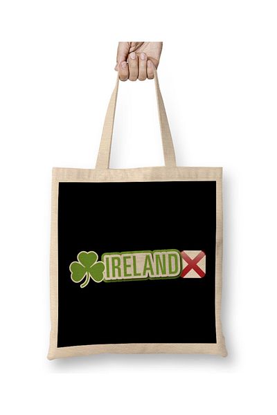 Baskı Dükkanı Irish Rugby Rugby Ireland Ενώ θρυμματίζουμε την αγγλική τσάντα με μακριά λαβή