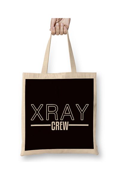Baskı Dükkanı Crew Radiology Radiography Ραδιολόγος Ραδιογράφος υφασμάτινη τσάντα με μακριά λαβή