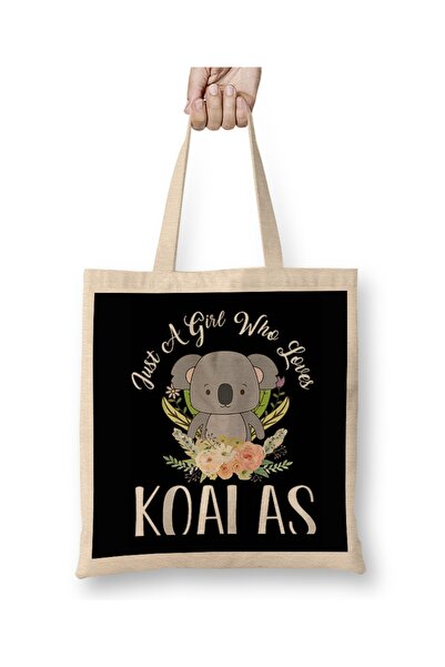 Baskı Dükkanı Koala medved umetnička tkanina Torba duga Sa ručkom