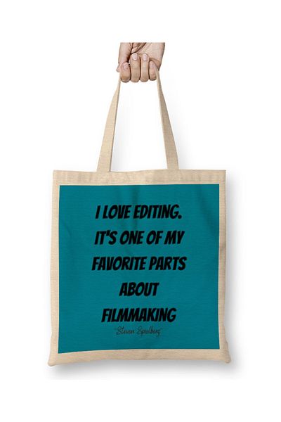 Baskı Dükkanı Steven Spielberg Quote υφασμάτινη τσάντα με μακριά λαβή