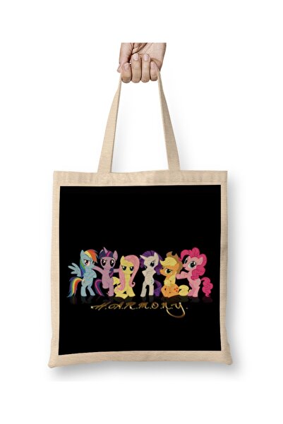 Baskı Dükkanı My Little Pony Harmony tkanina Torba duga Sa ručkom