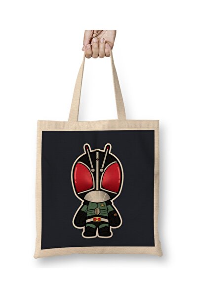 Baskı Dükkanı Kamen Rider Black Rx Chibi tkanina Torba duga Sa ručkom